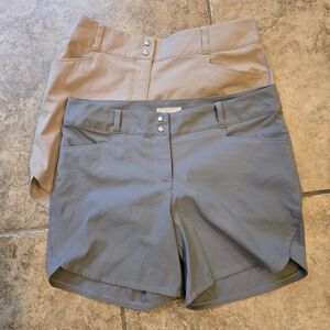 Adidas Women Tan & Gray Shorts Size 8 NWT